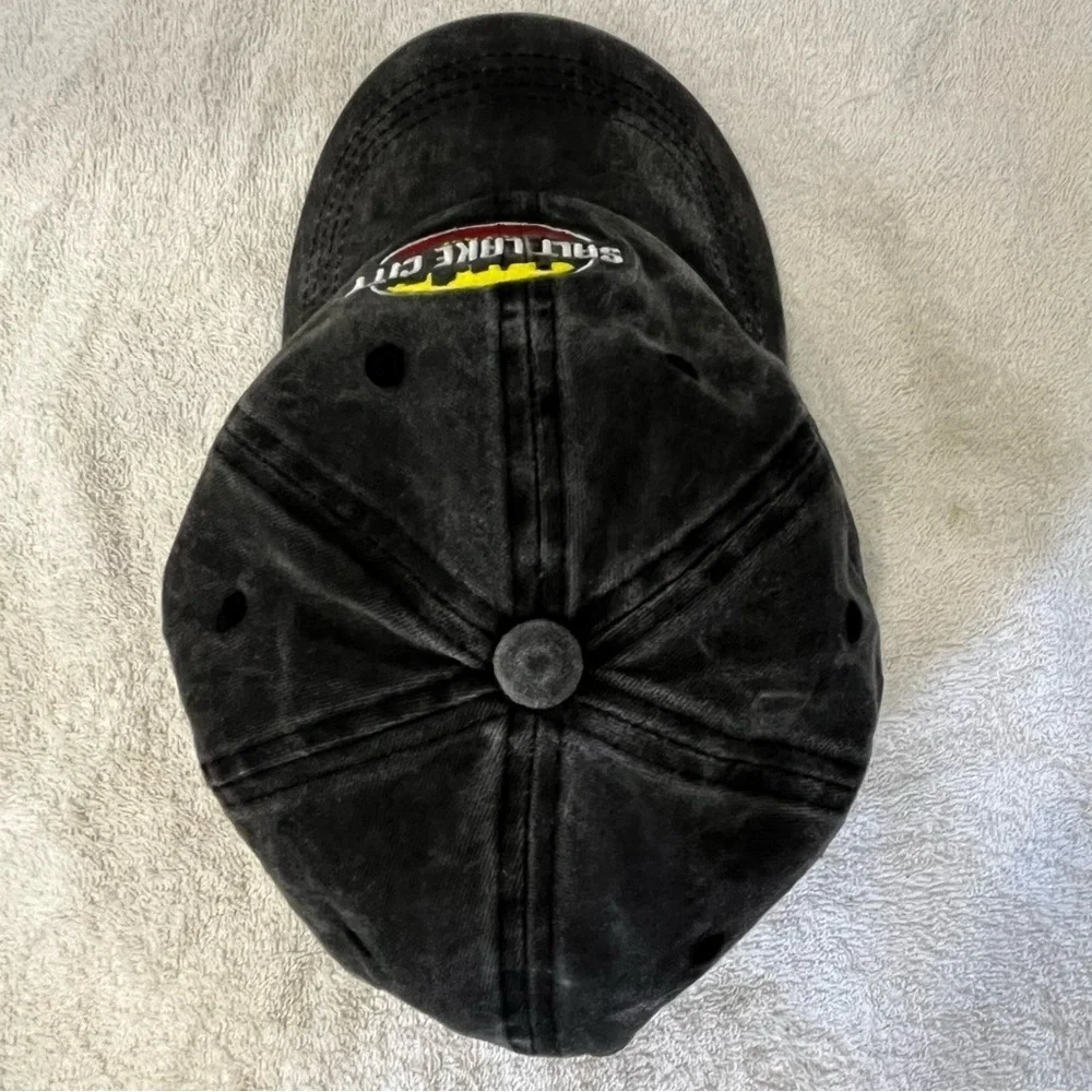 Salt Lake City Embroidered Cotton Dark Grey Adjustable Cap